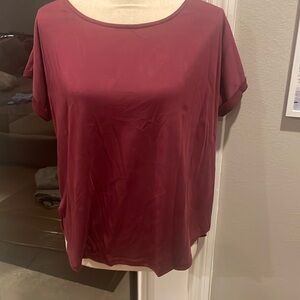 EUC Miami Burgundy Blouse with Open Back Size medium